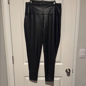 Black Faux Leather Leggings